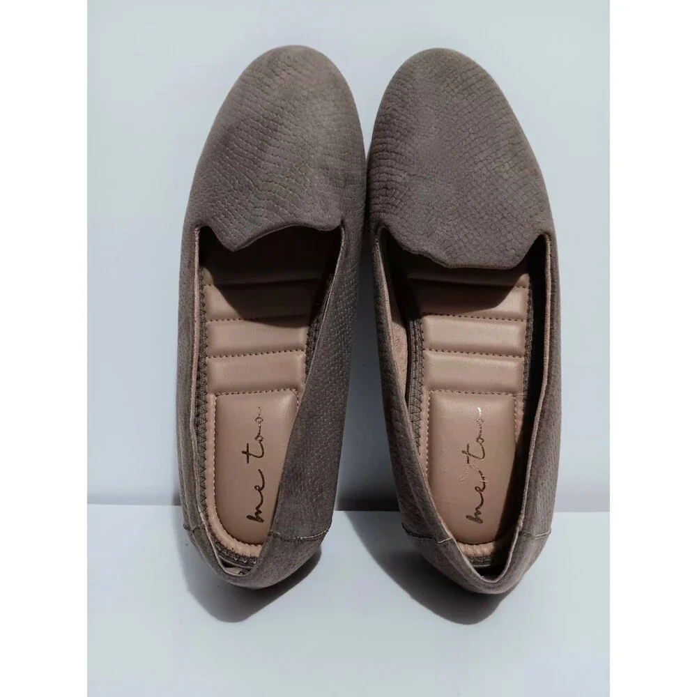 Me Too Women's  Brown Slip On Dress Casual Shoes Sz 9M